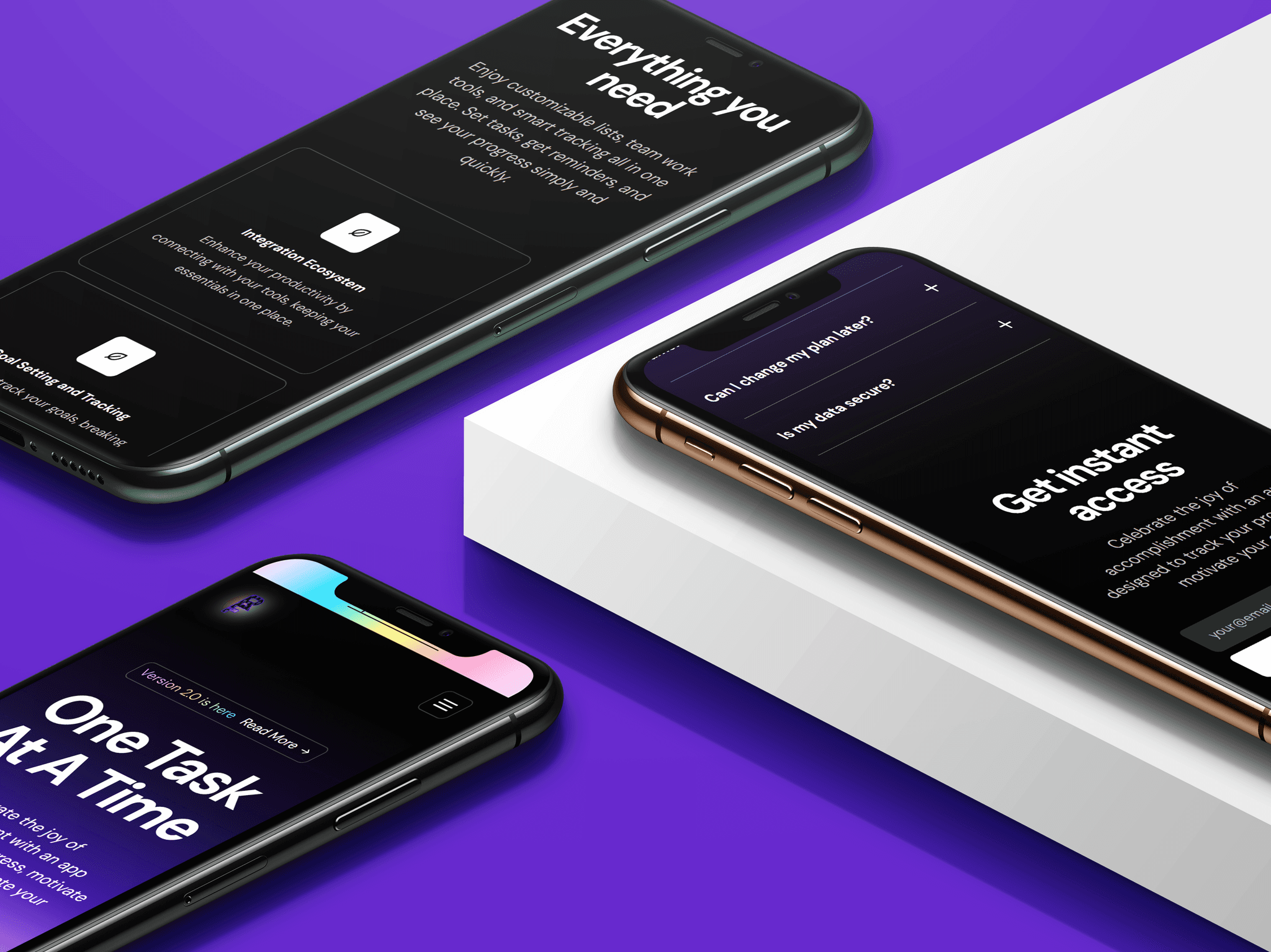 Trendy dark theme SASS website-img-1