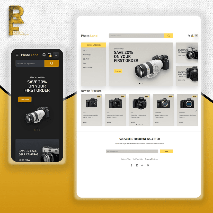 Digital Cameras - eCommerce Application 📷